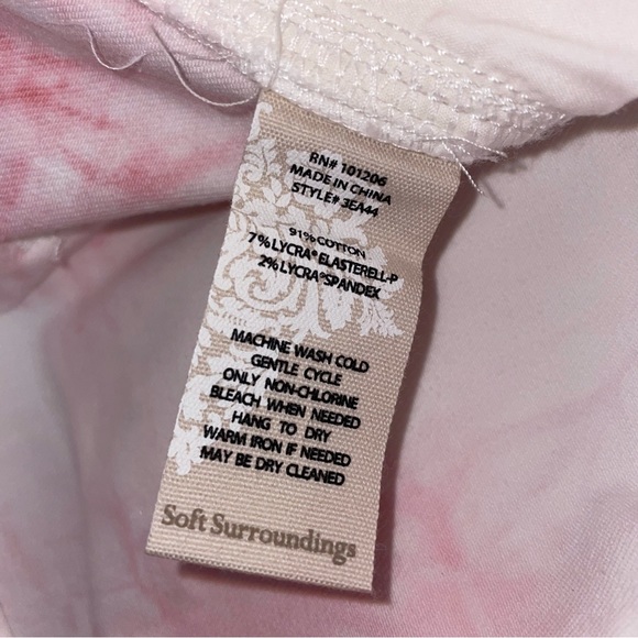 Soft Surroundings Pink Ultimate Denim Tie Dye High Rise Skinny Jeans 2P NWT! - Picture 8 of 8